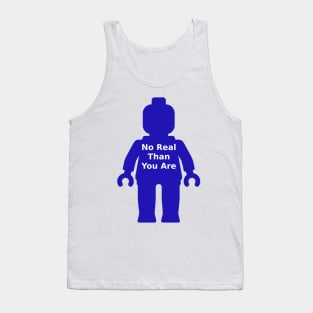 Minifig with 'No Real Than You Are' Slogan Tank Top